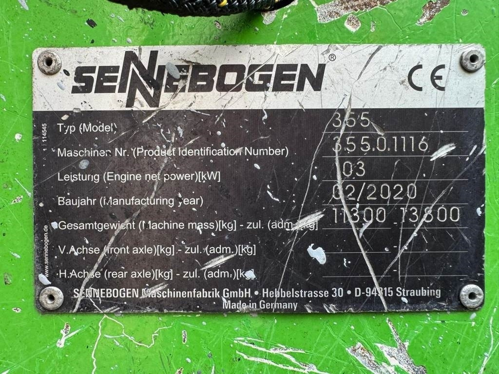 Carregadeira de rodas Sennebogen 355: foto 11
