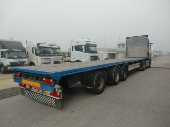 Hangler Plateau-Auflieger 3 SDELL24 3 Achsen, letzte Achse lenkbar - Semi-reboque plataforma/ Caixa aberta: foto 4 Hangler Plateau-Auflieger 3 SDELL24 3 Achsen, letzte Achse lenkbar - Semi-reboque plataforma/ Caixa aberta: foto 4