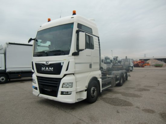 MAN TGX 26.460 XXL 6x2 Liftachse Euro 6 Unterfaltbühne - Caminhão transportador de contêineres/ Caixa móvel: foto 1 MAN TGX 26.460 XXL 6x2 Liftachse Euro 6 Unterfaltbühne - Caminhão transportador de contêineres/ Caixa móvel: foto 1