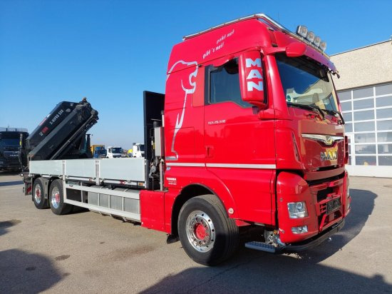 MAN TGX 26.510 BL Pritsche, Intarder, HIAB X-HIPRO 558EP-5, Alu-Felgen, Lenkachse, - Camião de caixa aberta/ Plataforma, Caminhão grua: foto 3 MAN TGX 26.510 BL Pritsche, Intarder, HIAB X-HIPRO 558EP-5, Alu-Felgen, Lenkachse, - Camião de caixa aberta/ Plataforma, Caminhão grua: foto 3