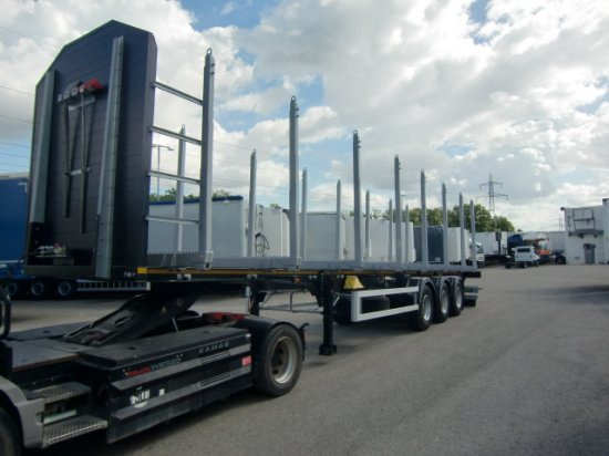 MEGA TIMBER LONG Holzauflieger 8 Rungenpaare 3. Achse Liftachse - Semi-reboque florestal: foto 1 MEGA TIMBER LONG Holzauflieger 8 Rungenpaare 3. Achse Liftachse - Semi-reboque florestal: foto 1