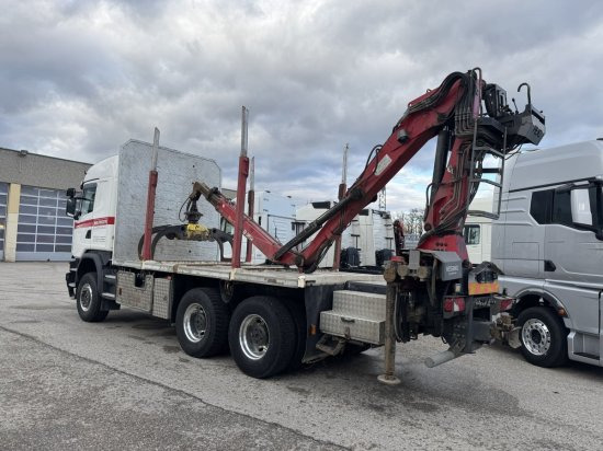 Scania G490 6X6 Blatt-Blatt Penz Kran 12.Z8.70 - Caminhão florestal, Caminhão grua: foto 4 Scania G490 6X6 Blatt-Blatt Penz Kran 12.Z8.70 - Caminhão florestal, Caminhão grua: foto 4