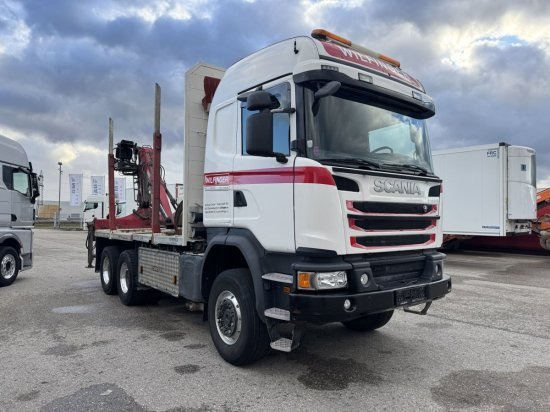 Scania G490 6X6 Blatt-Blatt Penz Kran 12.Z8.70 - Caminhão florestal, Caminhão grua: foto 1 Scania G490 6X6 Blatt-Blatt Penz Kran 12.Z8.70 - Caminhão florestal, Caminhão grua: foto 1