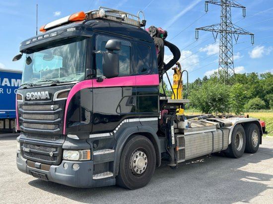 Scania R580 6x2, Schrottkran, E6, Lenk-Lift-Achse - Caminhão polibenne, Caminhão grua: foto 1 Scania R580 6x2, Schrottkran, E6, Lenk-Lift-Achse - Caminhão polibenne, Caminhão grua: foto 1