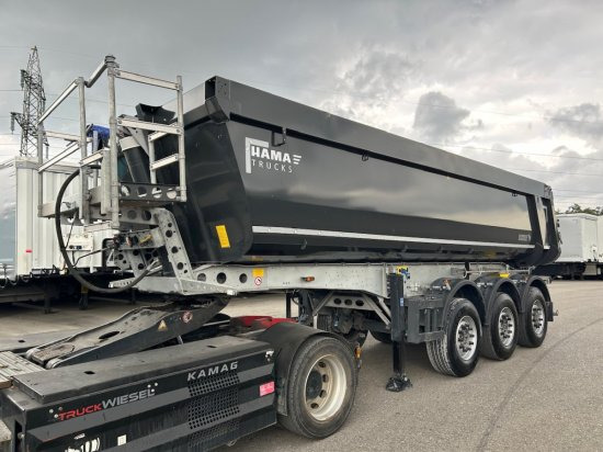 Schmitz Kippmulde 24m³, Stahl-light Chassis, Liftachse, Rollplane - Semireboque basculante: foto 2 Schmitz Kippmulde 24m³, Stahl-light Chassis, Liftachse, Rollplane - Semireboque basculante: foto 2