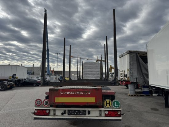 Schwarzmüller Holzauflieger 6 Rungenpaare, BPW-Achsen - Semi-reboque florestal: foto 4 Schwarzmüller Holzauflieger 6 Rungenpaare, BPW-Achsen - Semi-reboque florestal: foto 4