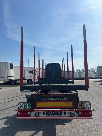 Schwarzmüller Holzauflieger 6 Rungenpaare, BPW-Achsen - Semi-reboque florestal: foto 5 Schwarzmüller Holzauflieger 6 Rungenpaare, BPW-Achsen - Semi-reboque florestal: foto 5