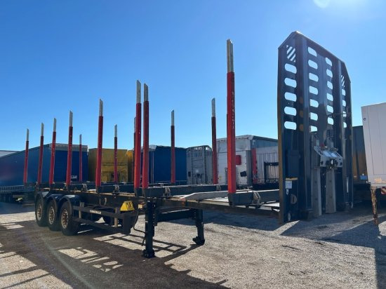 Schwarzmüller Holzauflieger, 8 Rungenpaare, SAF-Achsen, Liftachse - Semi-reboque florestal: foto 3 Schwarzmüller Holzauflieger, 8 Rungenpaare, SAF-Achsen, Liftachse - Semi-reboque florestal: foto 3