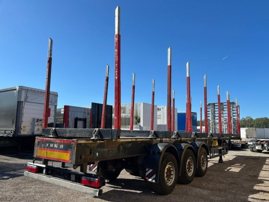 Schwarzmüller Holzauflieger, 8 Rungenpaare, SAF-Achsen, Liftachse - Semi-reboque florestal: foto 5 Schwarzmüller Holzauflieger, 8 Rungenpaare, SAF-Achsen, Liftachse - Semi-reboque florestal: foto 5