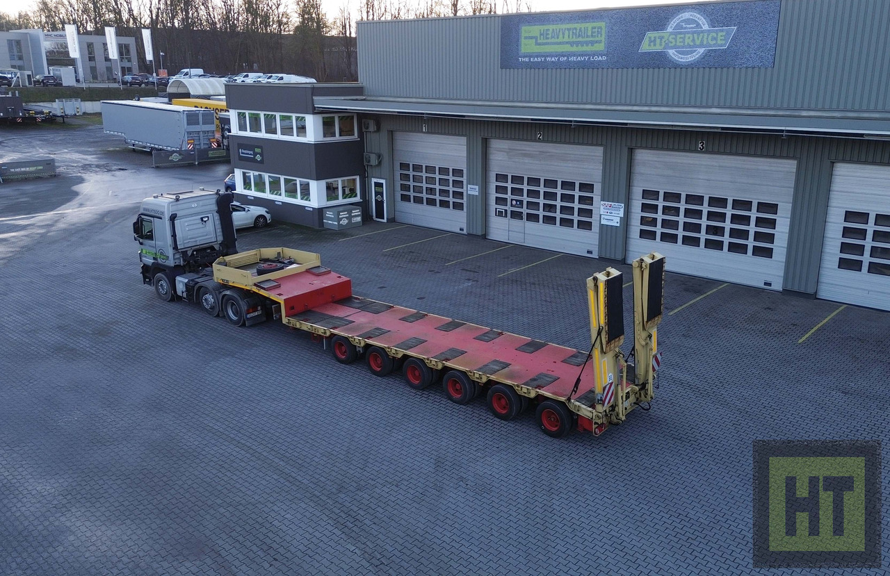 Goldhofer 6-Achs-Tele-Semi mit hydr. Rampen-zwangsgelenkt - Semireboque baixa: foto 1 Goldhofer 6-Achs-Tele-Semi mit hydr. Rampen-zwangsgelenkt - Semireboque baixa: foto 1