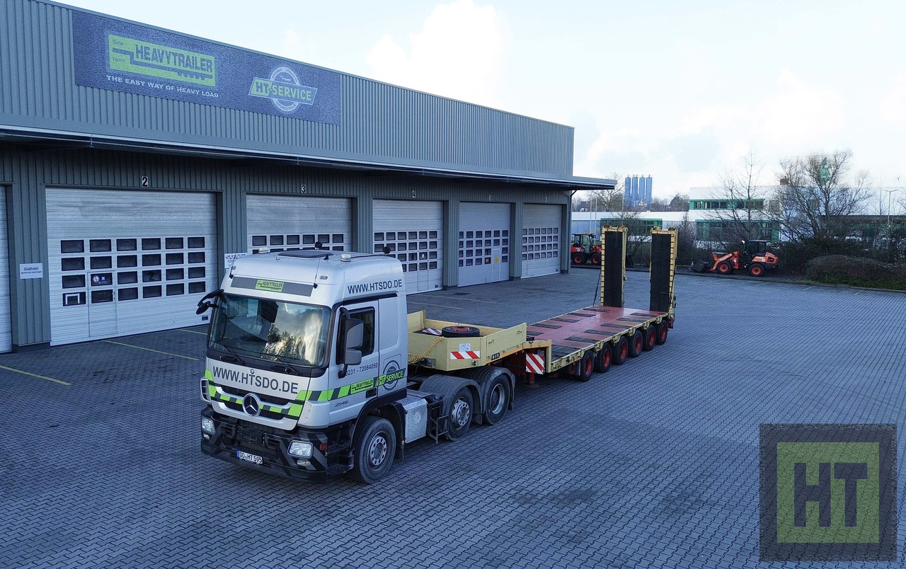 Goldhofer 6-Achs-Tele-Semi mit hydr. Rampen-zwangsgelenkt - Semireboque baixa: foto 5 Goldhofer 6-Achs-Tele-Semi mit hydr. Rampen-zwangsgelenkt - Semireboque baixa: foto 5