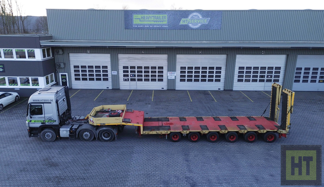 Goldhofer 6-Achs-Tele-Semi mit hydr. Rampen-zwangsgelenkt - Semireboque baixa: foto 2 Goldhofer 6-Achs-Tele-Semi mit hydr. Rampen-zwangsgelenkt - Semireboque baixa: foto 2