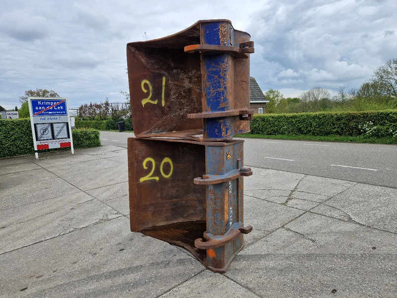 Diversen 2X dieplepel met Verachtert CW30/40 - Balde de Máquina de construção: foto 2 Diversen 2X dieplepel met Verachtert CW30/40 - Balde de Máquina de construção: foto 2