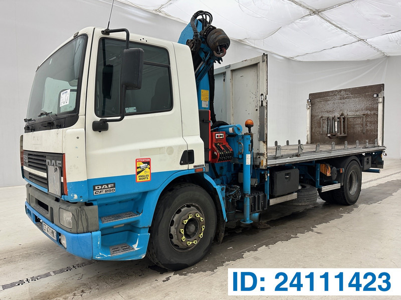 DAF CF75.250 - Camião de caixa aberta/ Plataforma, Caminhão grua: foto 1 DAF CF75.250 - Camião de caixa aberta/ Plataforma, Caminhão grua: foto 1
