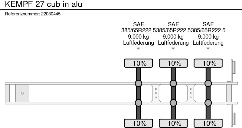 Semireboque basculante Kempf 27 cub in alu: foto 13