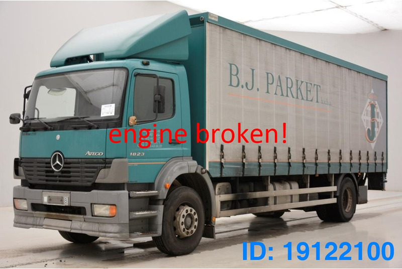 Mercedes-Benz Atego 1823 - damaged engine - Caminhão com lona: foto 1 Mercedes-Benz Atego 1823 - damaged engine - Caminhão com lona: foto 1