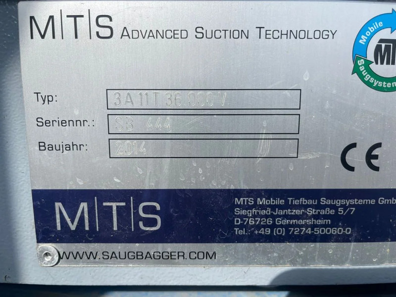 Caminhão limpa fossa MAN MTS SAUGBAGGER/SUCTIONEXCAVATOR/GRONDZUIGER: foto 20 Caminhão limpa fossa MAN MTS SAUGBAGGER/SUCTIONEXCAVATOR/GRONDZUIGER: foto 20