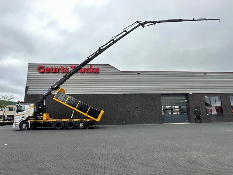 Scania R530 V8 NGS 8X4 TRIDEM MET HYVA 2Z KIPPER + HMF 5020-K6 + JIB FJ1000-K5 KRAAN/KRAN/CRANE/GRUA - Caminhão grua: foto 1 Scania R530 V8 NGS 8X4 TRIDEM MET HYVA 2Z KIPPER + HMF 5020-K6 + JIB FJ1000-K5 KRAAN/KRAN/CRANE/GRUA - Caminhão grua: foto 1