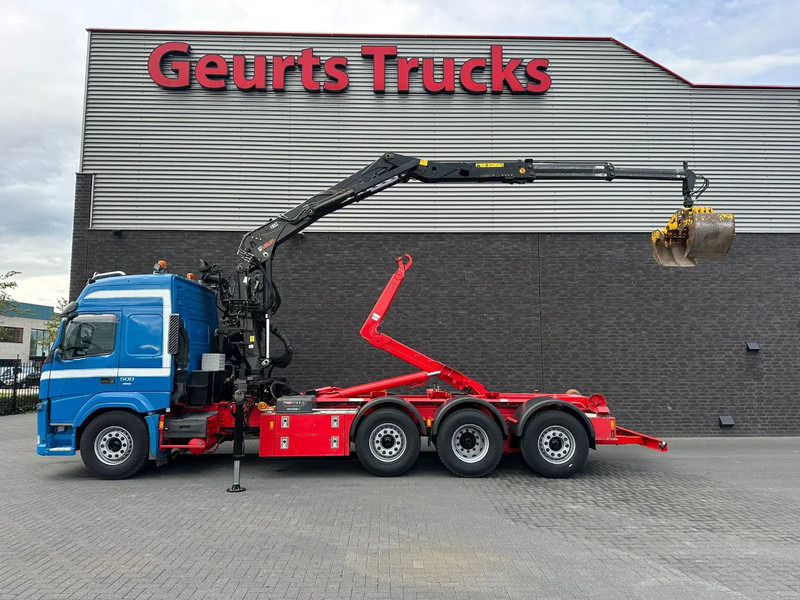 Volvo FM 500 8X2 HIAB MULTILIFT HAAKARMSYSTEM / ABROLLKIPPER / HOOKLIFT MET HIAB LOGLIFT 165Z LAADKRAAN - Caminhão polibenne, Caminhão grua: foto 1 Volvo FM 500 8X2 HIAB MULTILIFT HAAKARMSYSTEM / ABROLLKIPPER / HOOKLIFT MET HIAB LOGLIFT 165Z LAADKRAAN - Caminhão polibenne, Caminhão grua: foto 1