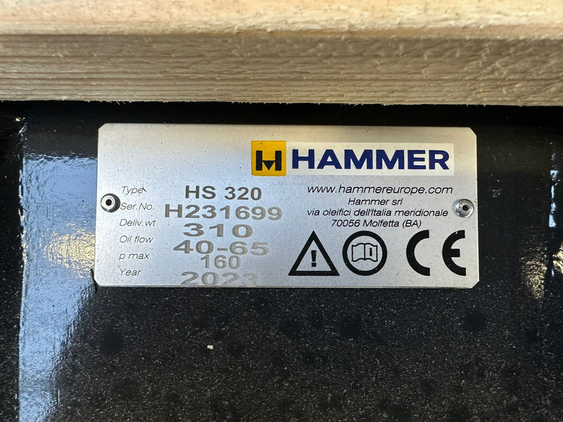 Martelo hidráulico nuevo Hammer HS320: foto 9