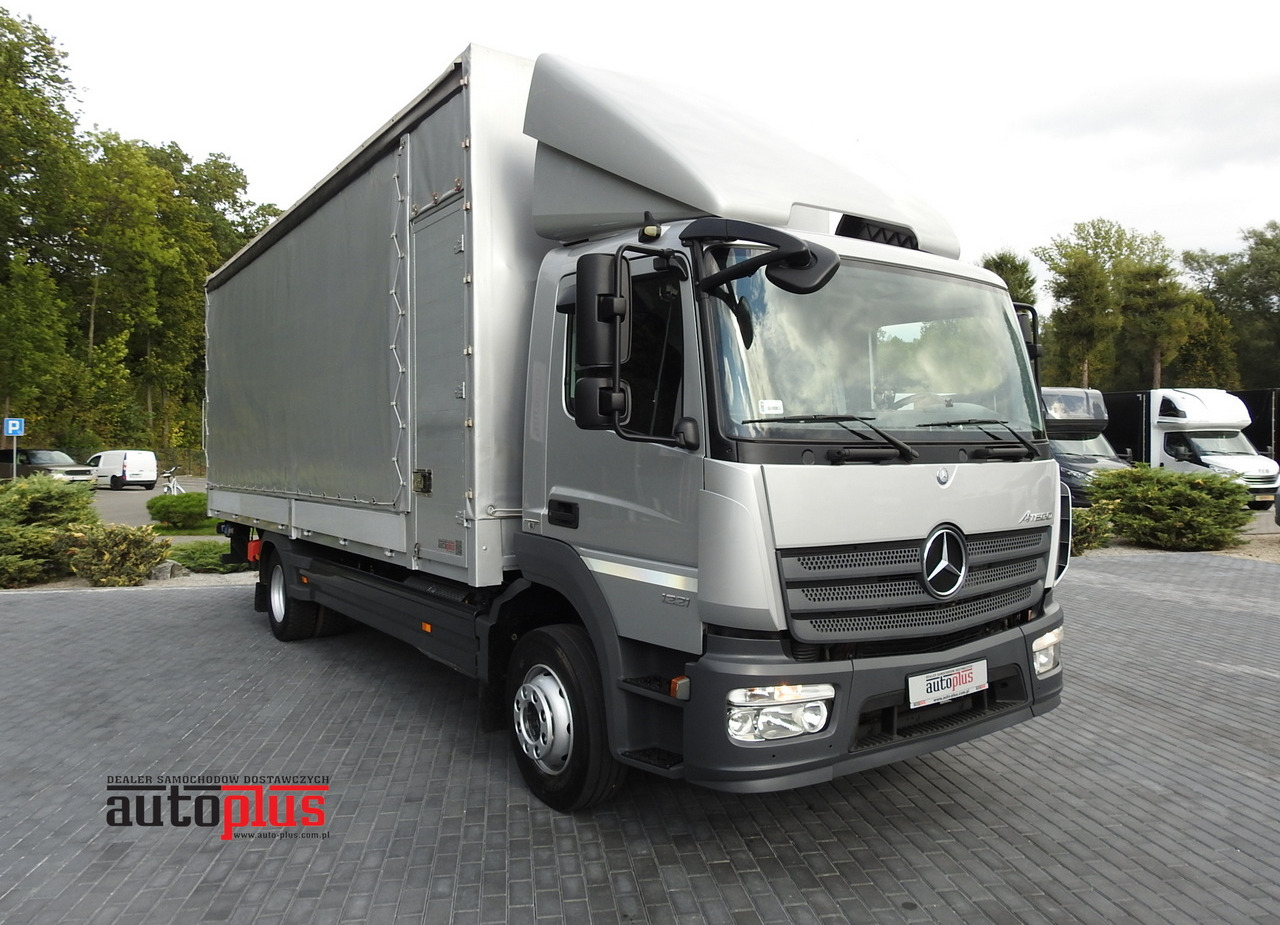 MERCEDES ATEGO 1221 TARPAULIN LIFT 16 PALLETS WEBASTO AIR CONDITIONING PNEUMATICS TWIN WHEELS 230HP - Furgão de toldo: foto 1 MERCEDES ATEGO 1221 TARPAULIN LIFT 16 PALLETS WEBASTO AIR CONDITIONING PNEUMATICS TWIN WHEELS 230HP - Furgão de toldo: foto 1