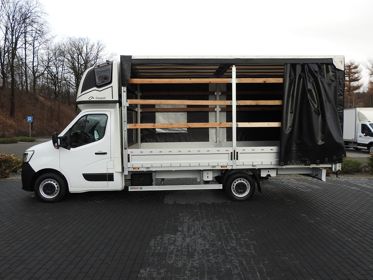 Furgão de toldo RENAULT MASTER TARPAULIN 10 PALLETS WEBASTO CRUISE CONTROL AIR CONDITIONING LED LIGHTS PNEUMATICS  165HP: foto 8