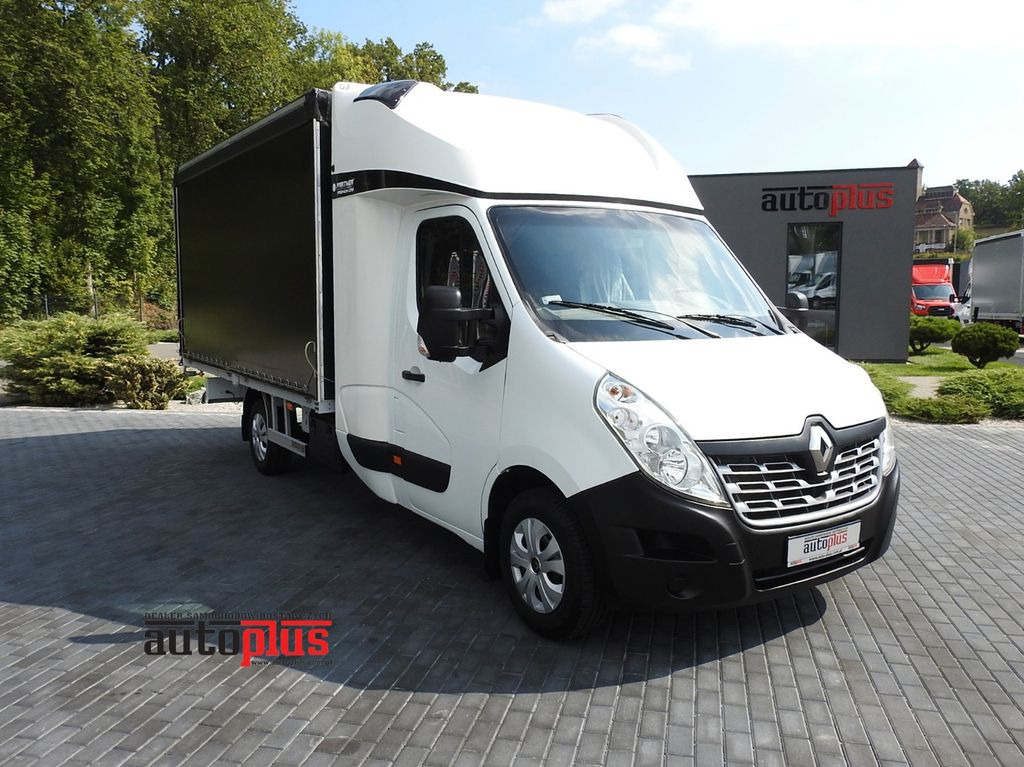 Renault MASTER PRITSCHE PLANE 8 PALETTEN TEMPOMAT - Furgão de toldo, Carrinha cabine dupla: foto 1 Renault MASTER PRITSCHE PLANE 8 PALETTEN TEMPOMAT - Furgão de toldo, Carrinha cabine dupla: foto 1