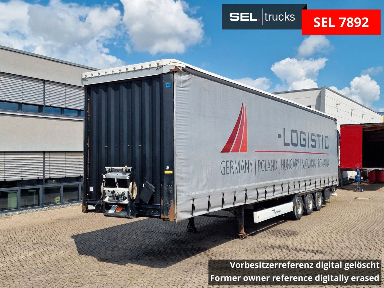 Krone SD / Hubdach / EDSCHA / Mega / Liftachse - Semi-reboque de lona: foto 1 Krone SD / Hubdach / EDSCHA / Mega / Liftachse - Semi-reboque de lona: foto 1