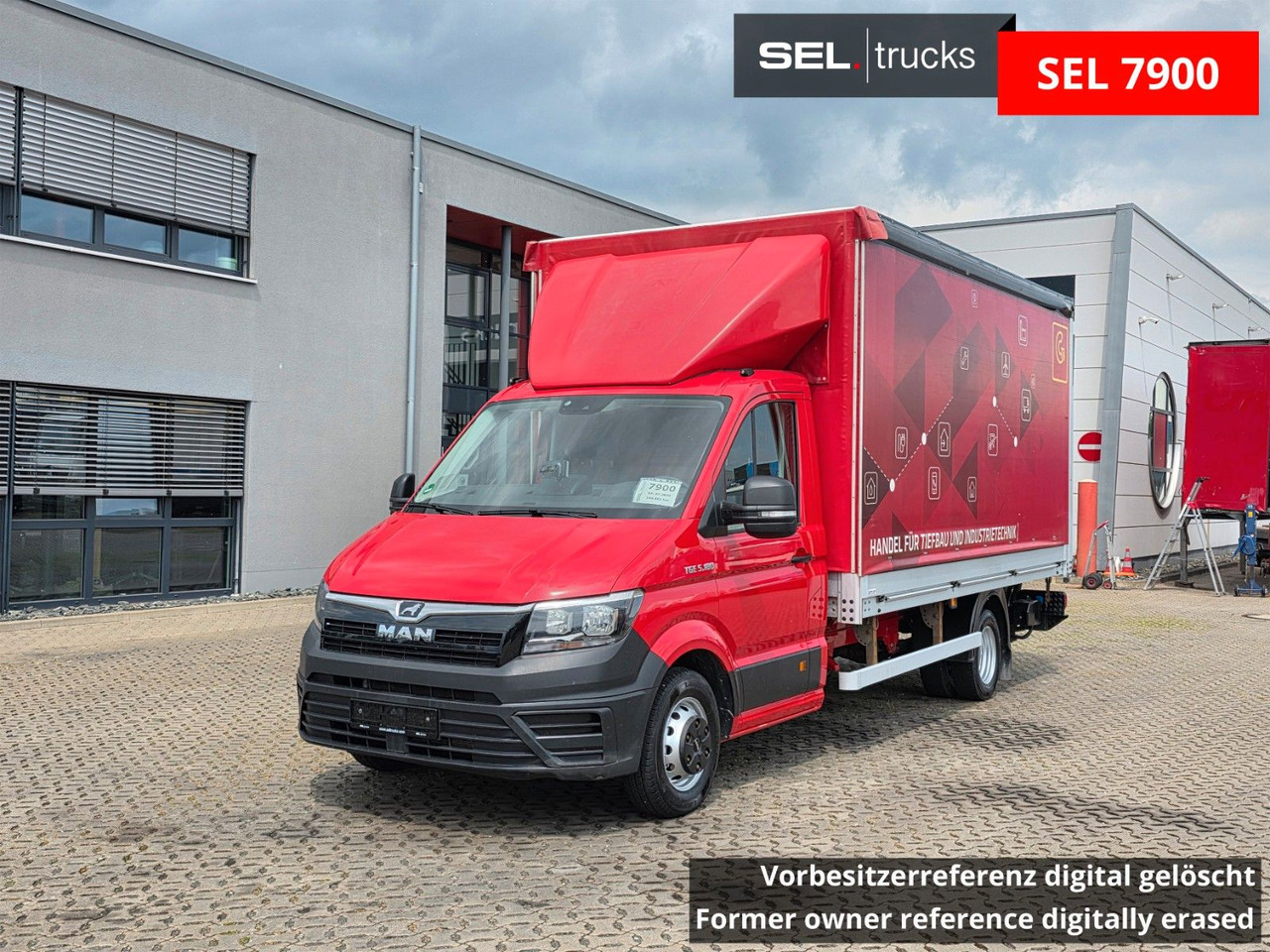 MAN TGE 5.180 / Ladebordwand / Aluklappen / 6D - Furgão de toldo: foto 1 MAN TGE 5.180 / Ladebordwand / Aluklappen / 6D - Furgão de toldo: foto 1