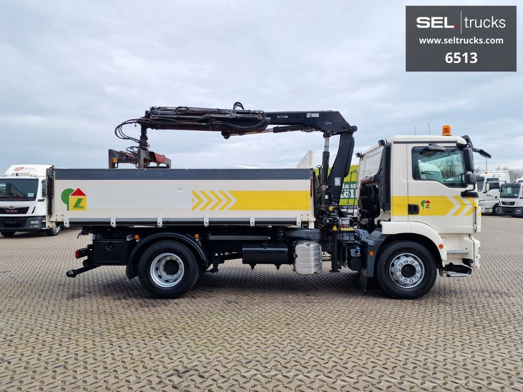 MAN TGM 18.340 / HIAB 111 ES-3DUO / Kipper - Caminhão grua, Caminhão basculante: foto 4 MAN TGM 18.340 / HIAB 111 ES-3DUO / Kipper - Caminhão grua, Caminhão basculante: foto 4