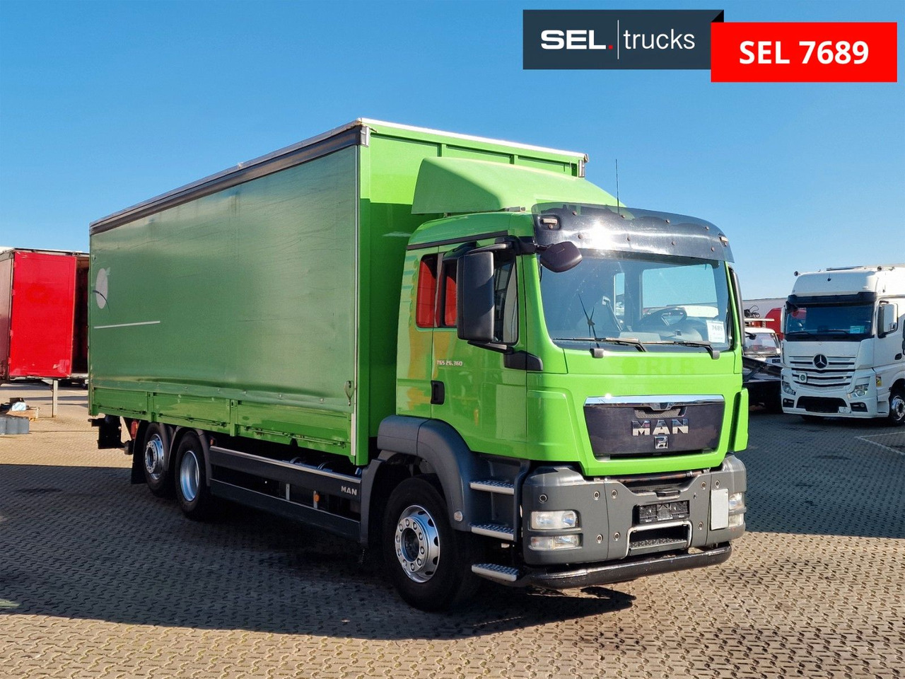 MAN TGS 26.360 6X2-2 BL / Ladebordwand / Aluklappen - Caminhão com lona: foto 3 MAN TGS 26.360 6X2-2 BL / Ladebordwand / Aluklappen - Caminhão com lona: foto 3