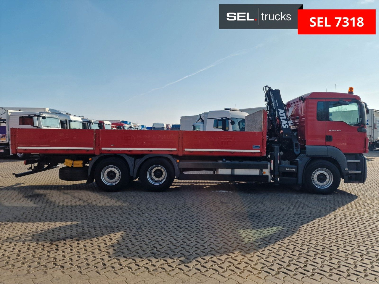 MAN TGS 26.440 6x2-2 BL/Fernbedien. /Lenkachse/Atlas - Caminhão grua: foto 4 MAN TGS 26.440 6x2-2 BL/Fernbedien. /Lenkachse/Atlas - Caminhão grua: foto 4