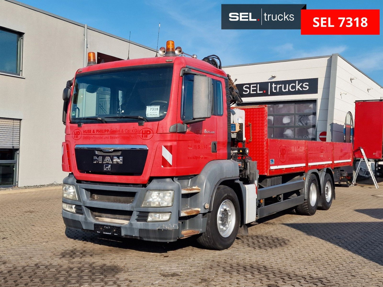 MAN TGS 26.440 6x2-2 BL/Fernbedien. /Lenkachse/Atlas - Caminhão grua: foto 1 MAN TGS 26.440 6x2-2 BL/Fernbedien. /Lenkachse/Atlas - Caminhão grua: foto 1