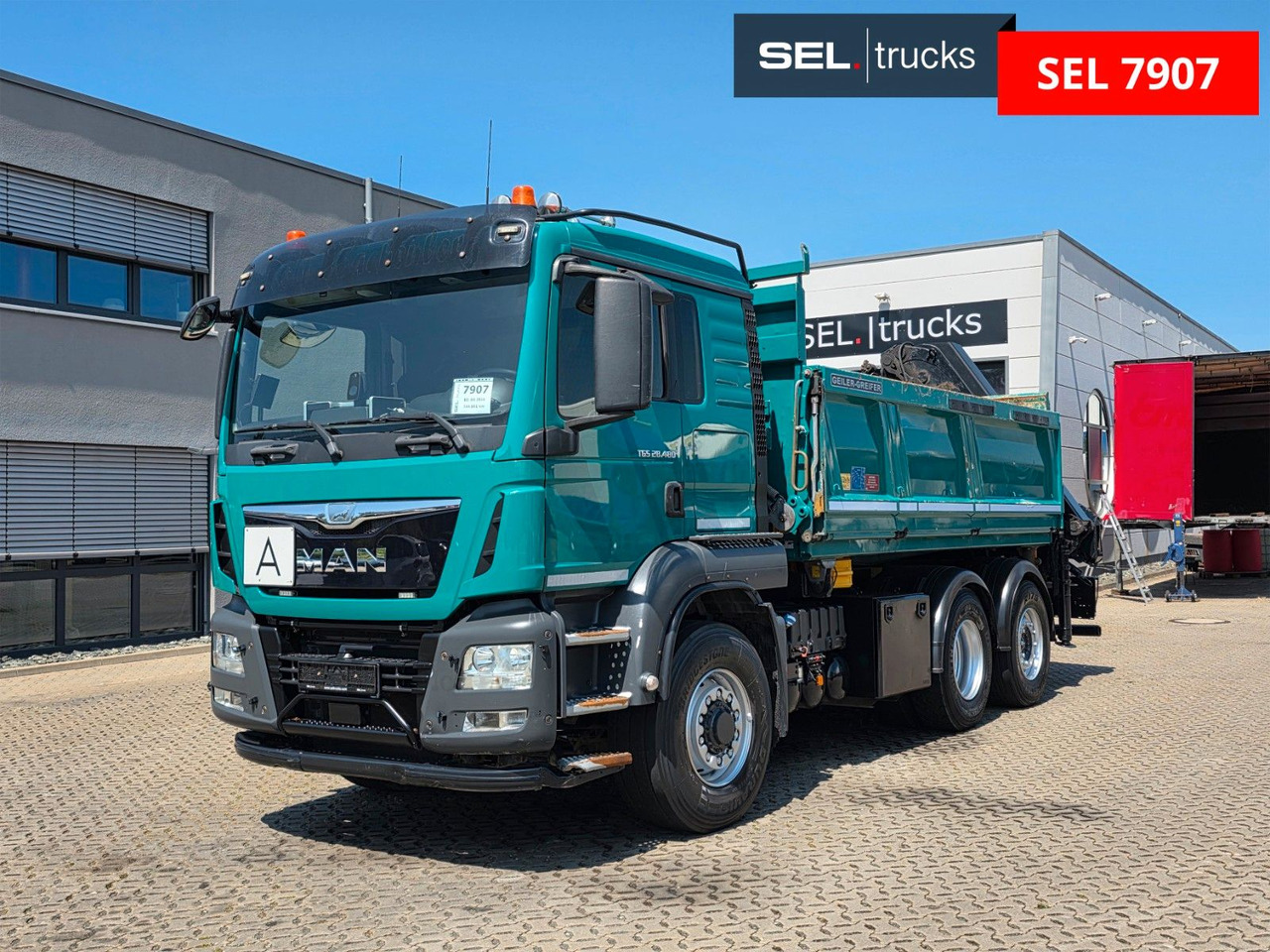 MAN TGS 28.480 6X4H-4 BL /HIAB /Fernbed. / Lenkachse - Caminhão basculante, Caminhão grua: foto 3 MAN TGS 28.480 6X4H-4 BL /HIAB /Fernbed. / Lenkachse - Caminhão basculante, Caminhão grua: foto 3
