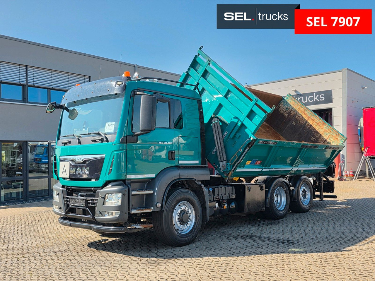 MAN TGS 28.480 6X4H-4 BL /HIAB /Fernbed. / Lenkachse - Caminhão basculante, Caminhão grua: foto 2 MAN TGS 28.480 6X4H-4 BL /HIAB /Fernbed. / Lenkachse - Caminhão basculante, Caminhão grua: foto 2