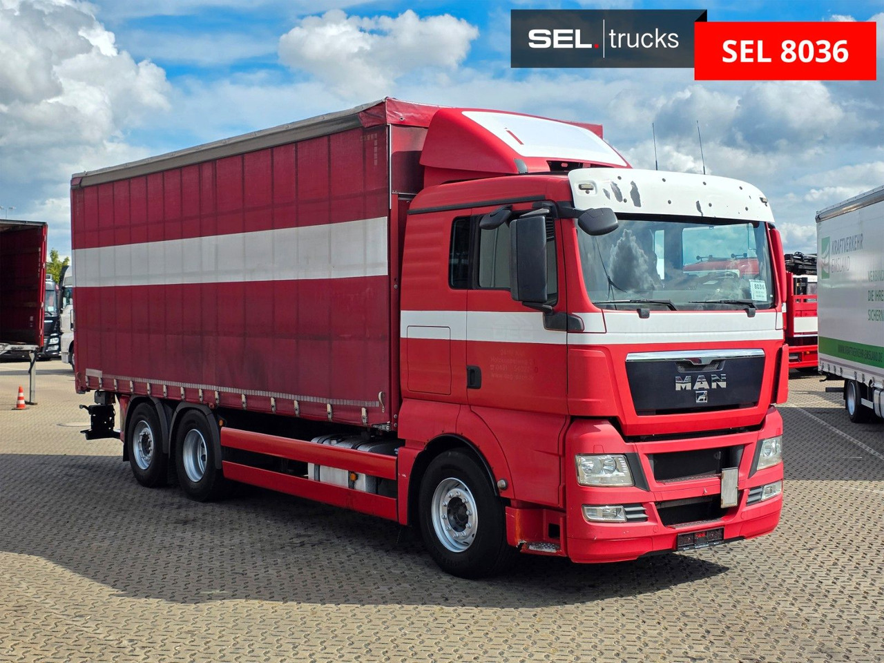 MAN TGX 26.360 6X2-2 LL / Intarder / Ldbw /Lenkachse - Caminhão com lona: foto 3 MAN TGX 26.360 6X2-2 LL / Intarder / Ldbw /Lenkachse - Caminhão com lona: foto 3