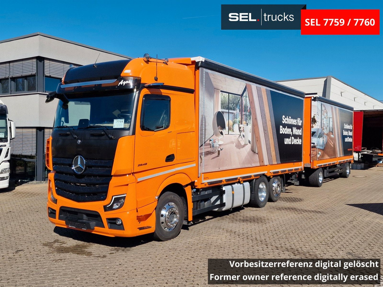 Mercedes-Benz Actros 2548 / Retarder / Euro 6E / Aluklappen - Caminhão com lona: foto 1 Mercedes-Benz Actros 2548 / Retarder / Euro 6E / Aluklappen - Caminhão com lona: foto 1
