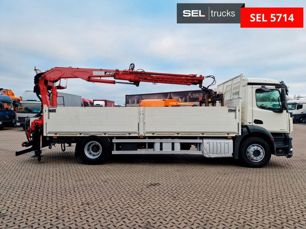 Mercedes-Benz Antos 1832 / MKG Kran Mercedes-Benz Antos 1832 / MKG Kran - Camião de caixa aberta/ Plataforma, Caminhão grua: foto 5 Mercedes-Benz Antos 1832 / MKG Kran Mercedes-Benz Antos 1832 / MKG Kran - Camião de caixa aberta/ Plataforma, Caminhão grua: foto 5