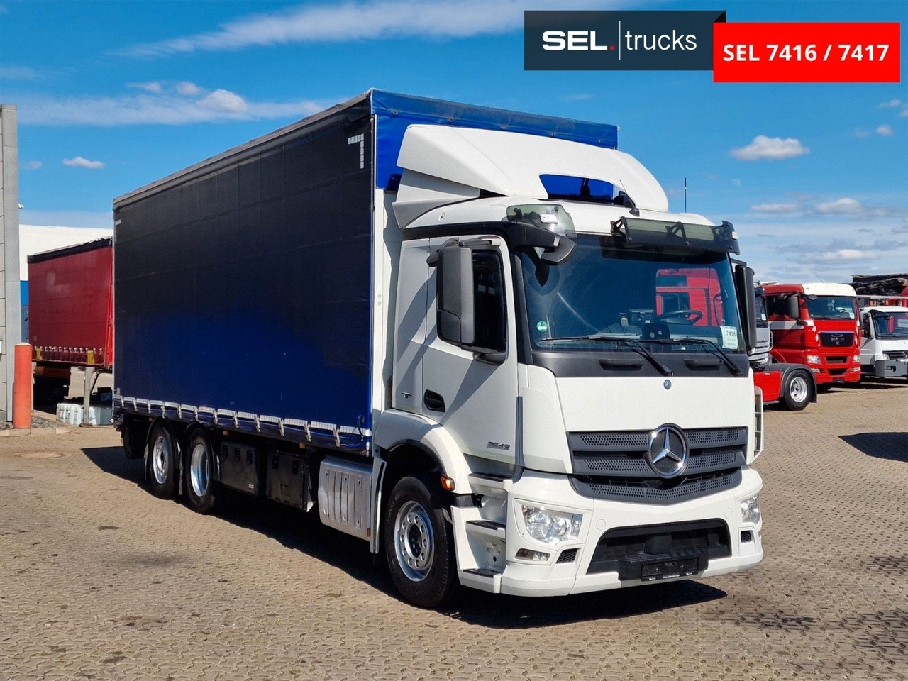 Mercedes-Benz Antos 2543 /Retarder / mit Stapler / Lenkachse - Caminhão com lona: foto 3 Mercedes-Benz Antos 2543 /Retarder / mit Stapler / Lenkachse - Caminhão com lona: foto 3