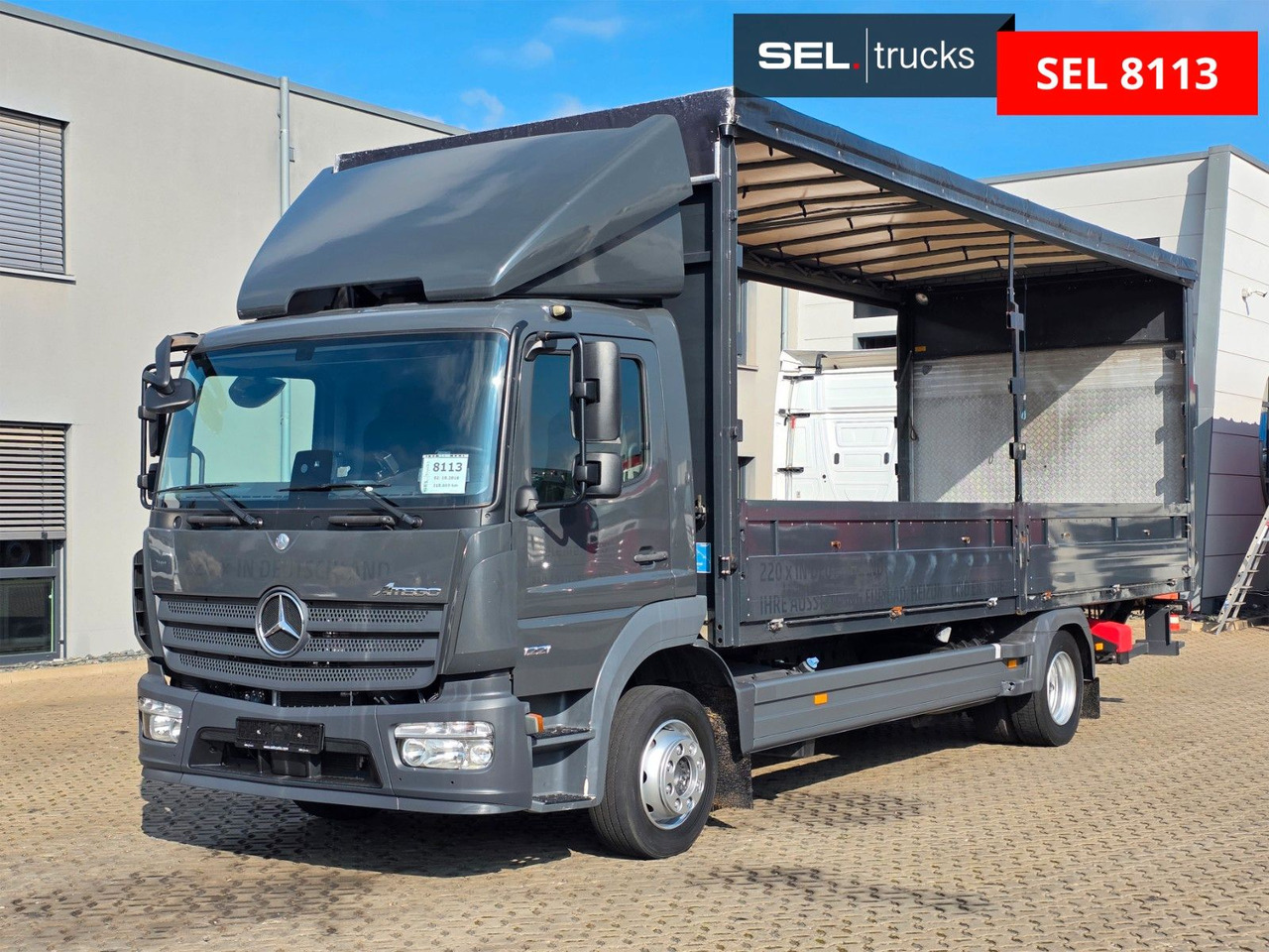 Mercedes-Benz Atego 1221 / Ladebordwand / Rückfahrkamera - Caminhão com lona: foto 1 Mercedes-Benz Atego 1221 / Ladebordwand / Rückfahrkamera - Caminhão com lona: foto 1