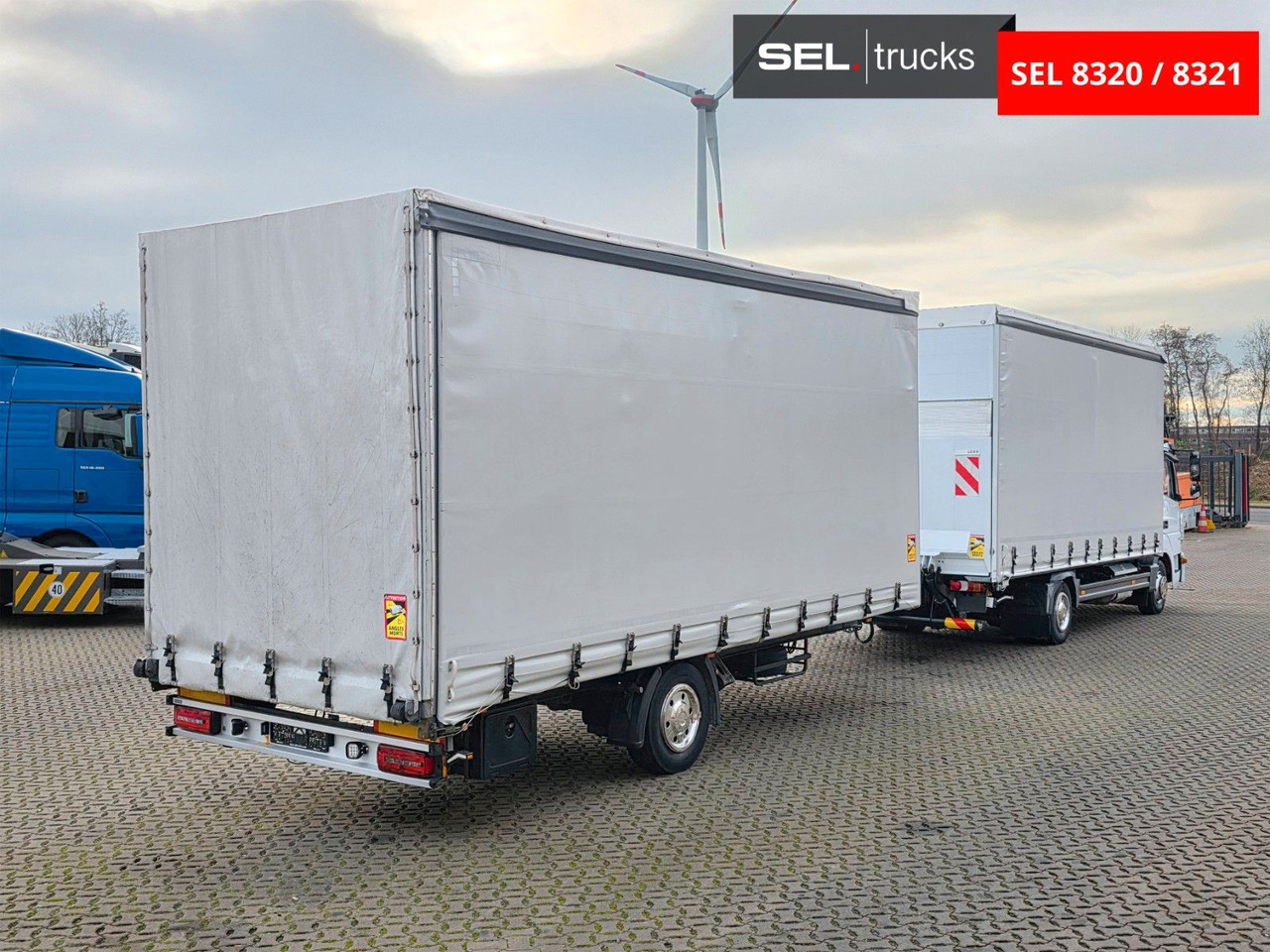 Mercedes-Benz Atego 823 / Ladebordwand inkl. ANHÄNGER - Furgão de toldo: foto 5 Mercedes-Benz Atego 823 / Ladebordwand inkl. ANHÄNGER - Furgão de toldo: foto 5