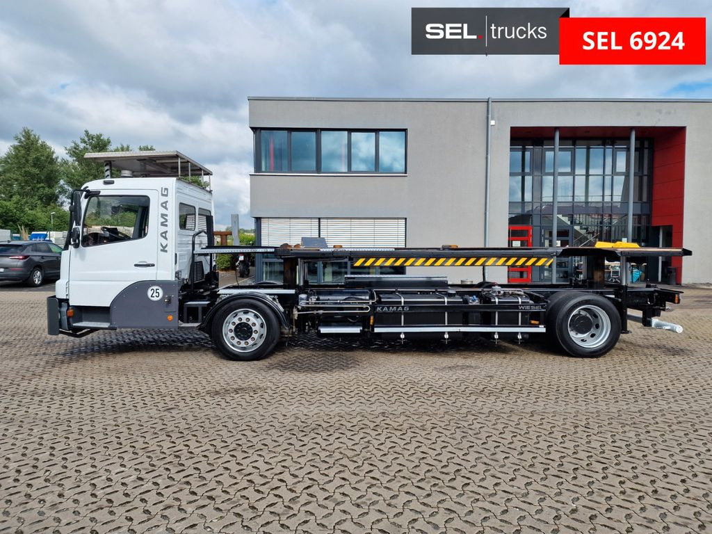 Caminhão transportador de contêineres/ Caixa móvel Mercedes-Benz KAMAG WBH 25 / Wiesel Umsetzer Sattelplatte: foto 8