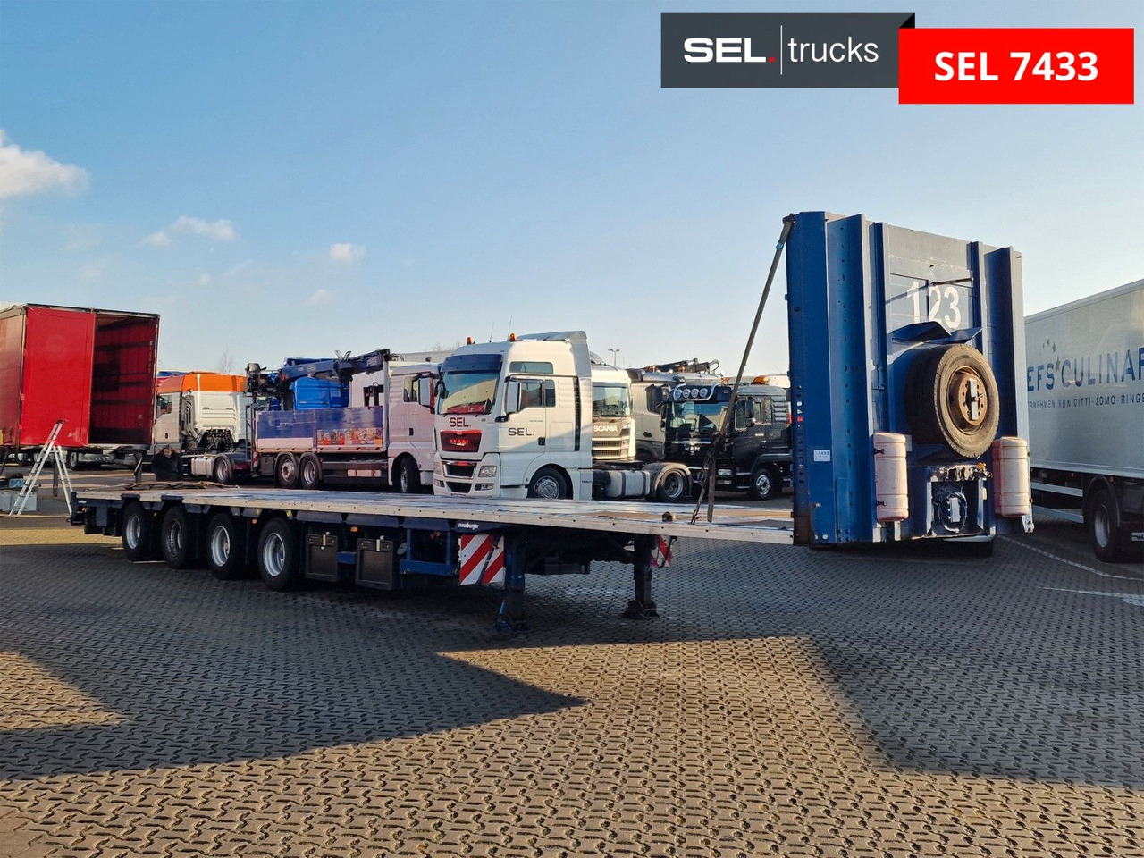 Meusburger MPS-4 / Lenkachse / Liftachse - Semi-reboque plataforma/ Caixa aberta: foto 4 Meusburger MPS-4 / Lenkachse / Liftachse - Semi-reboque plataforma/ Caixa aberta: foto 4