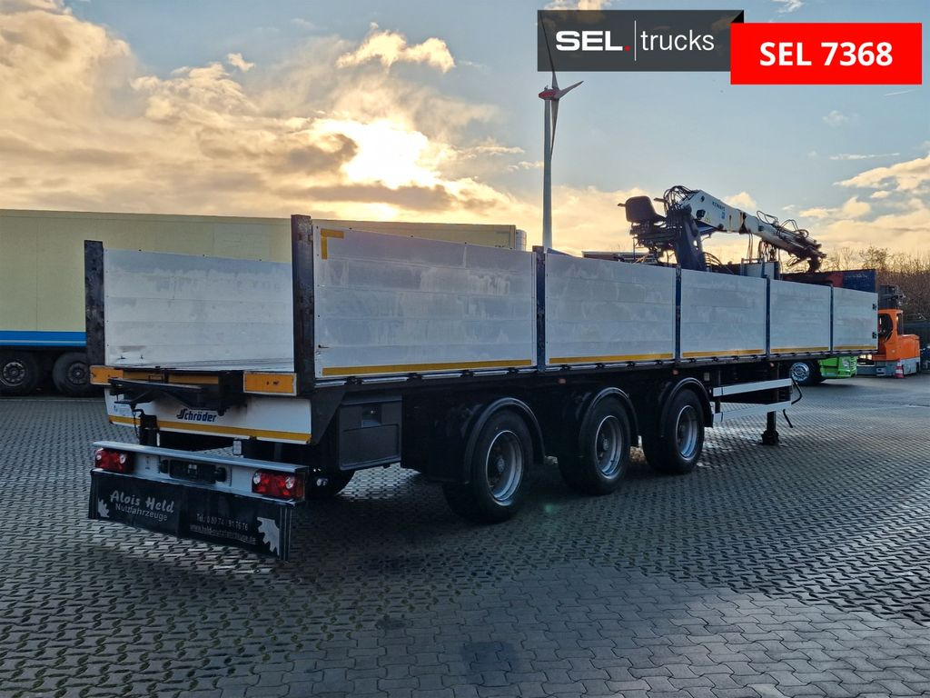 Schröder S11/24-P2-13,55 / Kran / Lenkachse - Semi-reboque plataforma/ Caixa aberta: foto 5 Schröder S11/24-P2-13,55 / Kran / Lenkachse - Semi-reboque plataforma/ Caixa aberta: foto 5