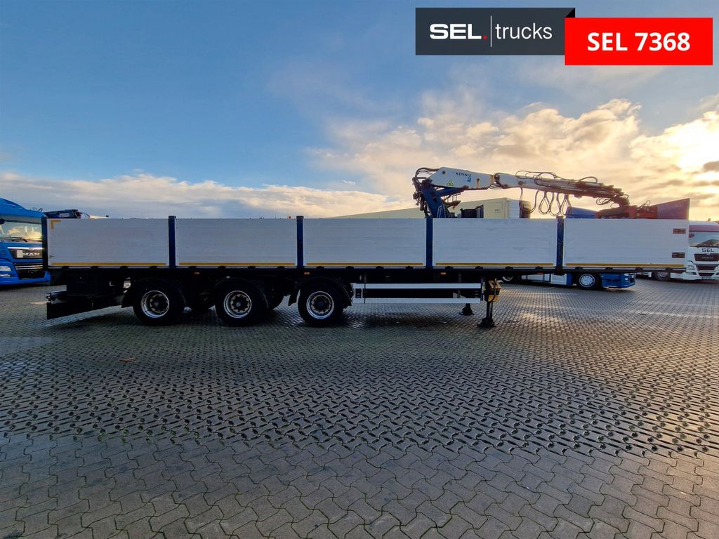 Schröder S11/24-P2-13,55 / Kran / Lenkachse - Semi-reboque plataforma/ Caixa aberta: foto 4 Schröder S11/24-P2-13,55 / Kran / Lenkachse - Semi-reboque plataforma/ Caixa aberta: foto 4