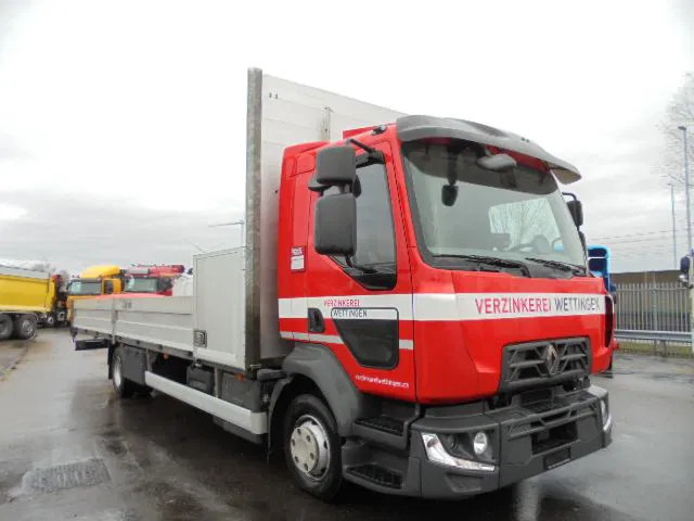 Renault Midlum 240 D12 - Camião de caixa aberta/ Plataforma, Caminhão grua: foto 3 Renault Midlum 240 D12 - Camião de caixa aberta/ Plataforma, Caminhão grua: foto 3
