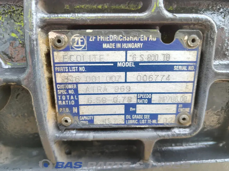 ZF DAF 6S800 TO Ecolite Versnellingsbak 6S800 TO - Caixa de câmbio de Caminhão: foto 5 ZF DAF 6S800 TO Ecolite Versnellingsbak 6S800 TO - Caixa de câmbio de Caminhão: foto 5