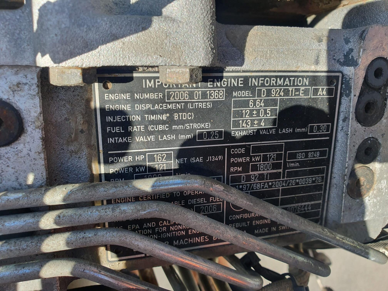 LIEBHERR D924 TI E A4 - Motor de Máquina de construção: foto 5 LIEBHERR D924 TI E A4 - Motor de Máquina de construção: foto 5
