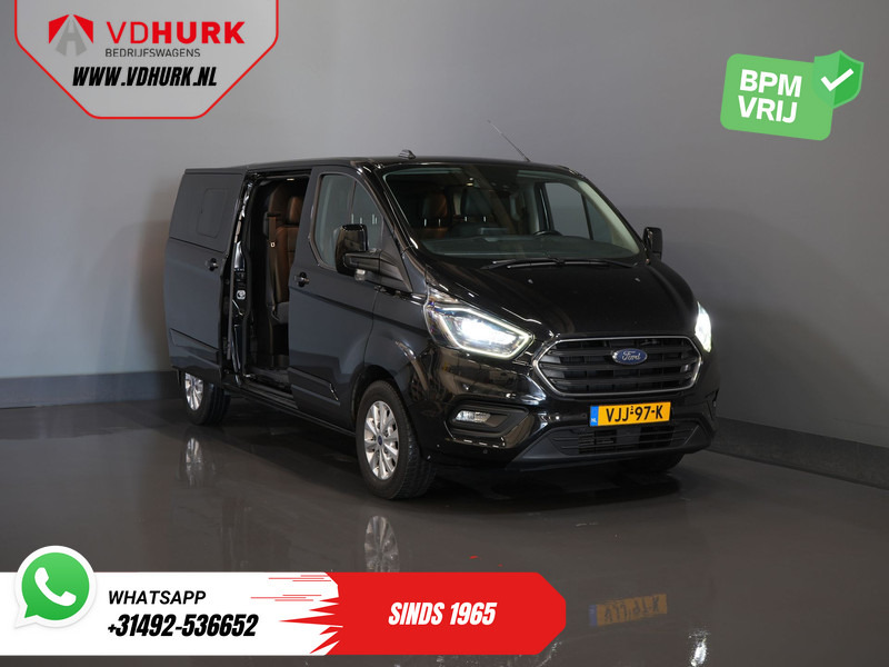 Furgão compacto, Carrinha cabine dupla Ford Transit Custom 2.0 TDCI 170 pk Aut. L2 Limited DC Dubbel Cabine EXPORT ONLY Riem V.V/ Adapt.Cruise/ Bi-Xenon/ Leder/ 2xSchuifdeur/ Elek.Stoel/: foto 9