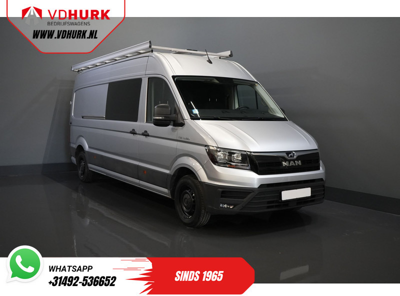 MAN TGE 3.180 180 pk DSG Aut. L4H3 DC Dubbel Cabine BPM VRIJ! 7 pers./ 270Gr. Deuren/ Carplay/ Imperiaal + Trap/ Gev.Stoel/ Cruise/ Came - Furgão, Carrinha cabine dupla: foto 1 MAN TGE 3.180 180 pk DSG Aut. L4H3 DC Dubbel Cabine BPM VRIJ! 7 pers./ 270Gr. Deuren/ Carplay/ Imperiaal + Trap/ Gev.Stoel/ Cruise/ Came - Furgão, Carrinha cabine dupla: foto 1